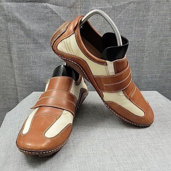 Cole Haan G Series Air Infinity Loafers Shoes Men's 11M C06339 Brown Cream - Picture 1 of 11